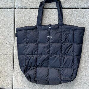 Taion Black Quilted Down Tote